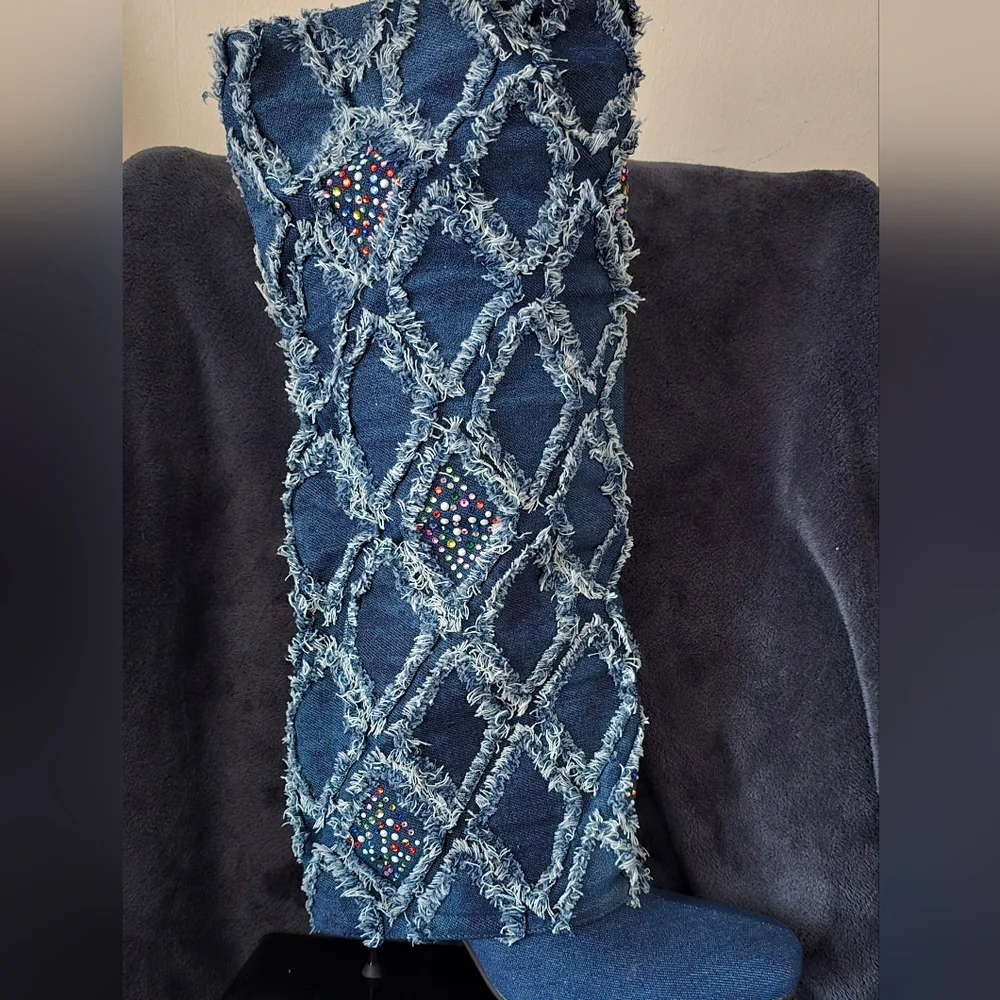 Cape Robbin Blue Denim Over-the-Knee Boots